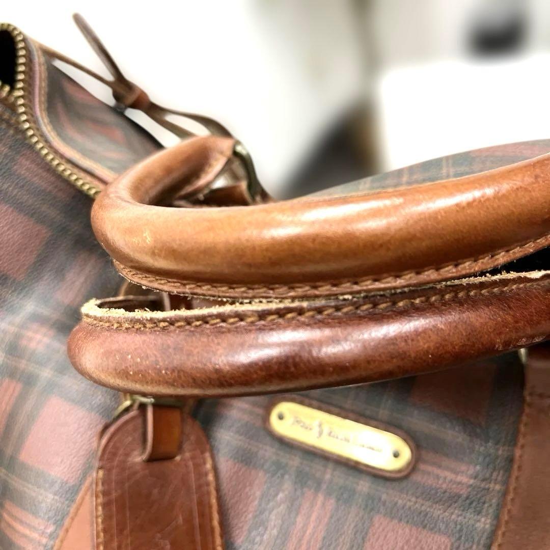 【T】希少✨Polo Ralph Lauren チェック柄ボストンバッグ