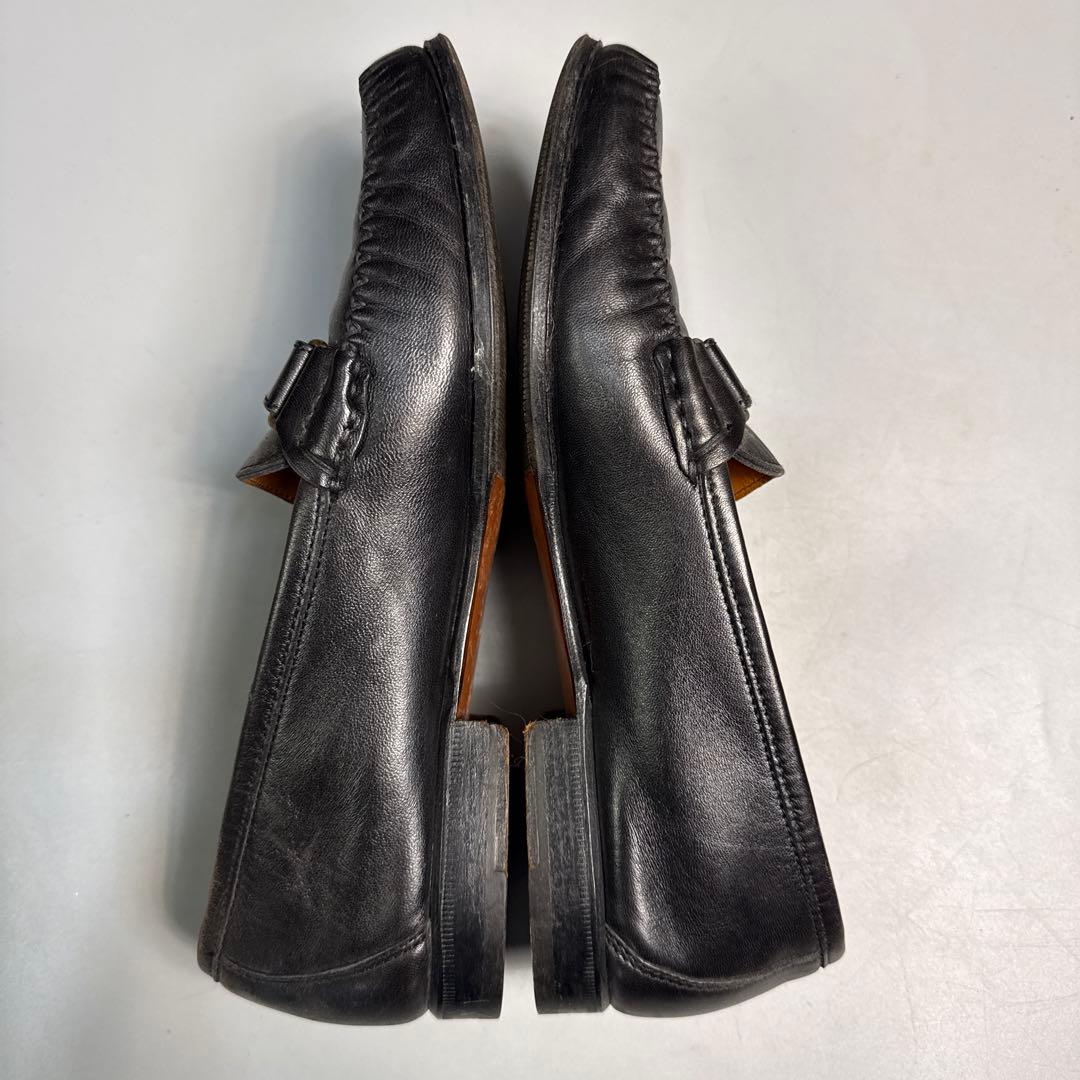 SALVATORE FERRAGAMO メンズモカシン 7 1/2 黒