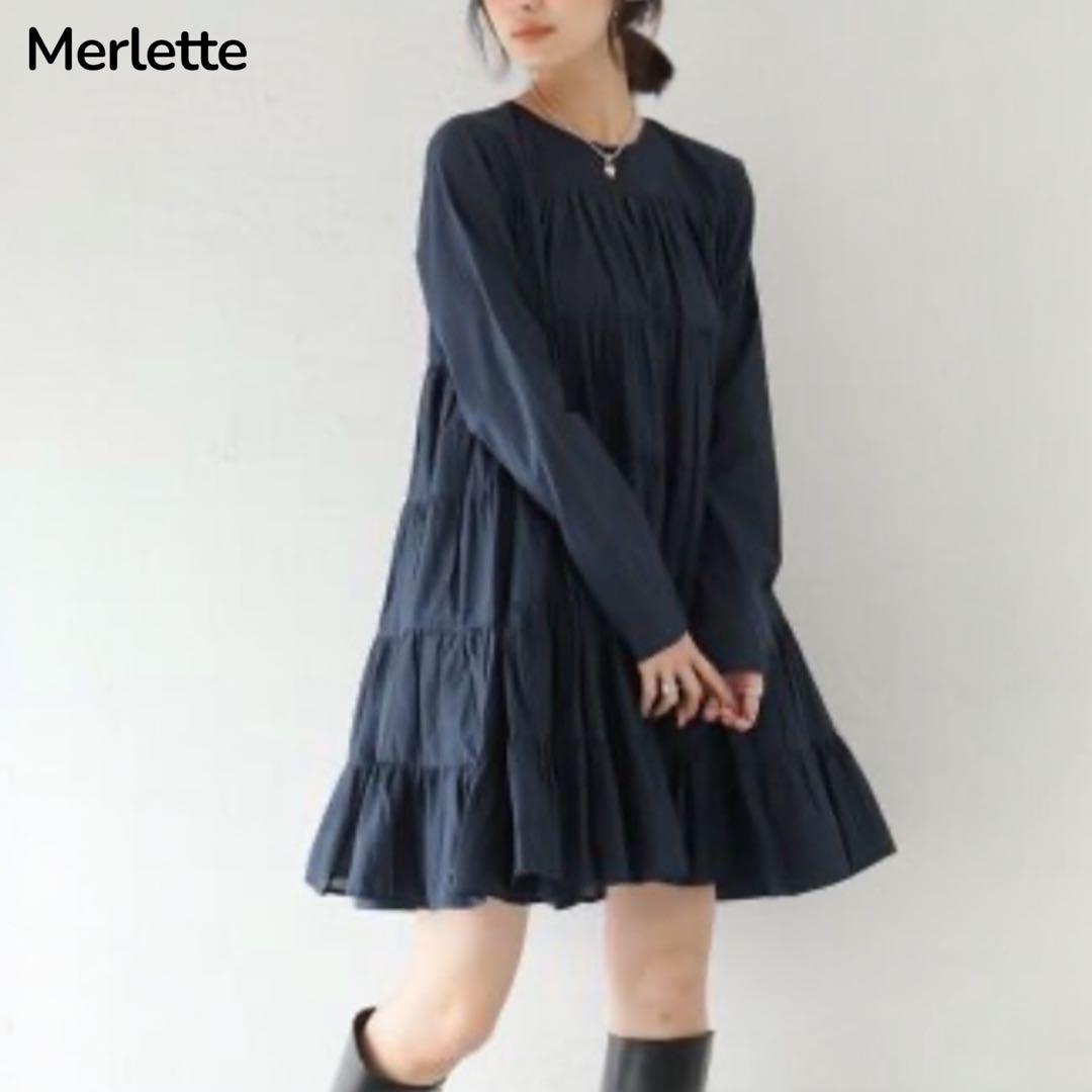 ✨トゥモローランド別注✨Merlette SOLIMAN DRESSワンピース紺