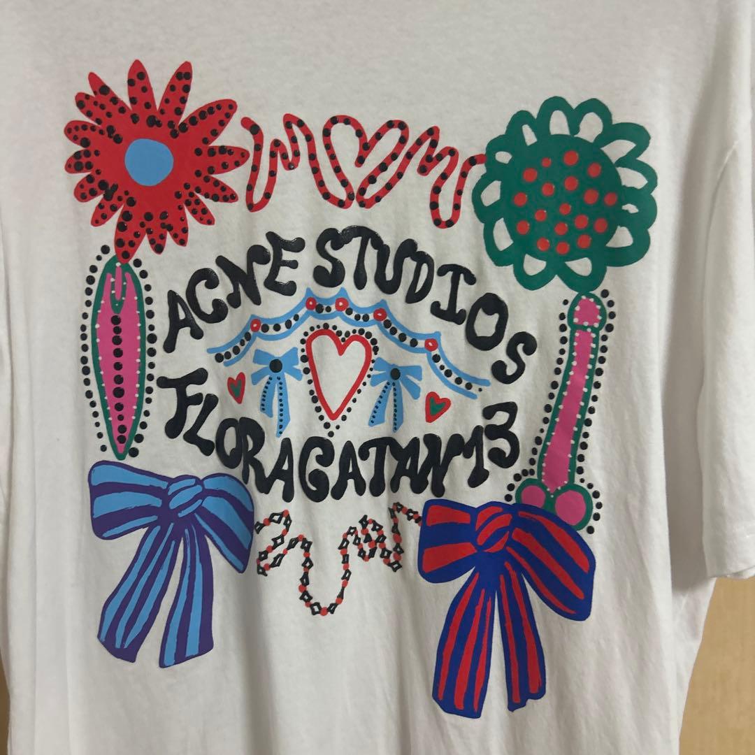 ACNE STUDIOS フラワーグラフィック Tシャツ