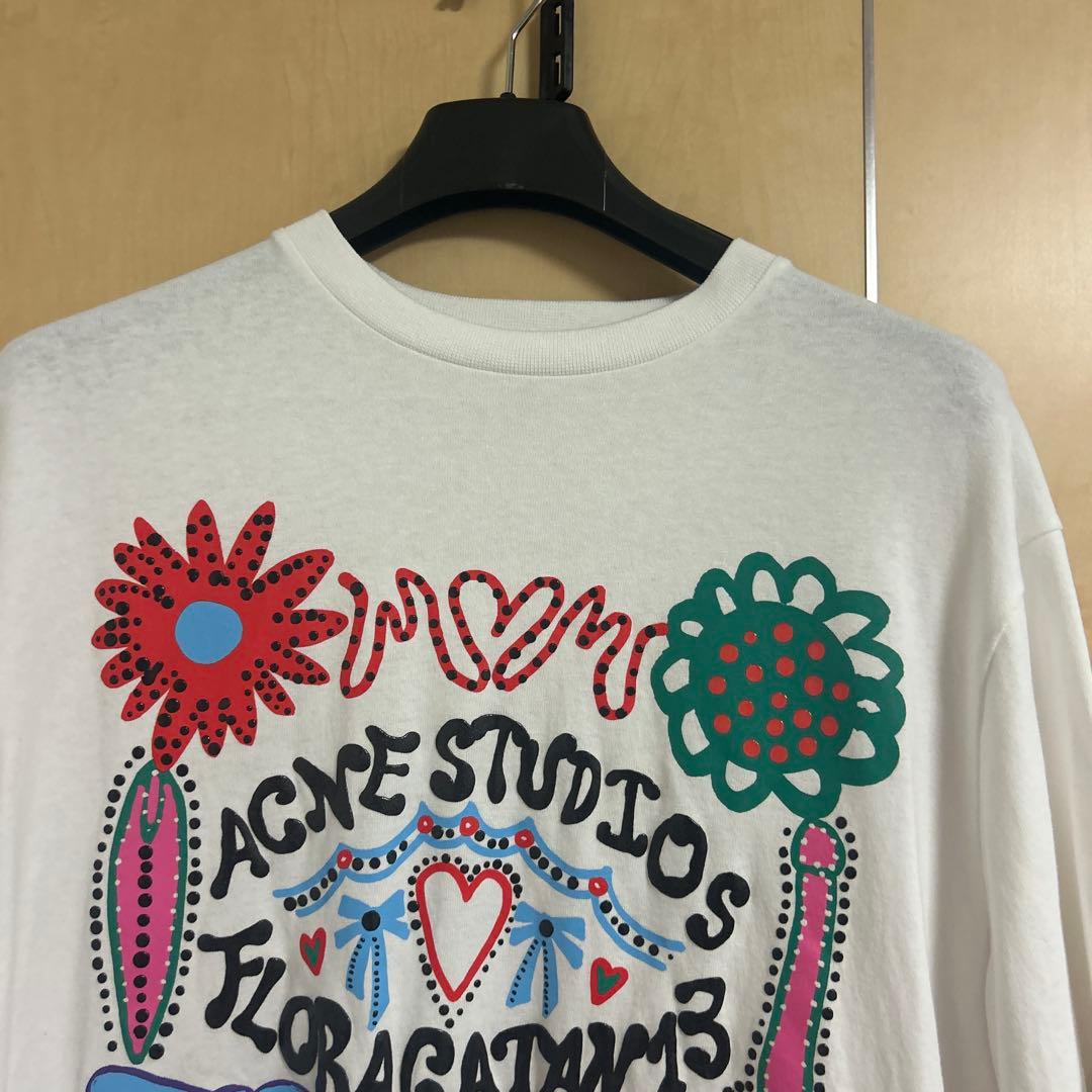 ACNE STUDIOS フラワーグラフィック Tシャツ