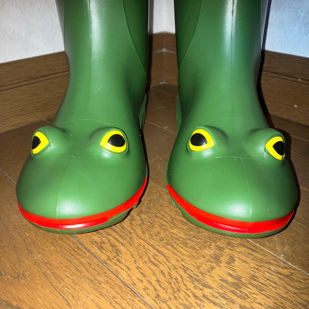 新品 Wellipets ウェリペッツ 廃盤 カエル レインブーツ 21.5cm