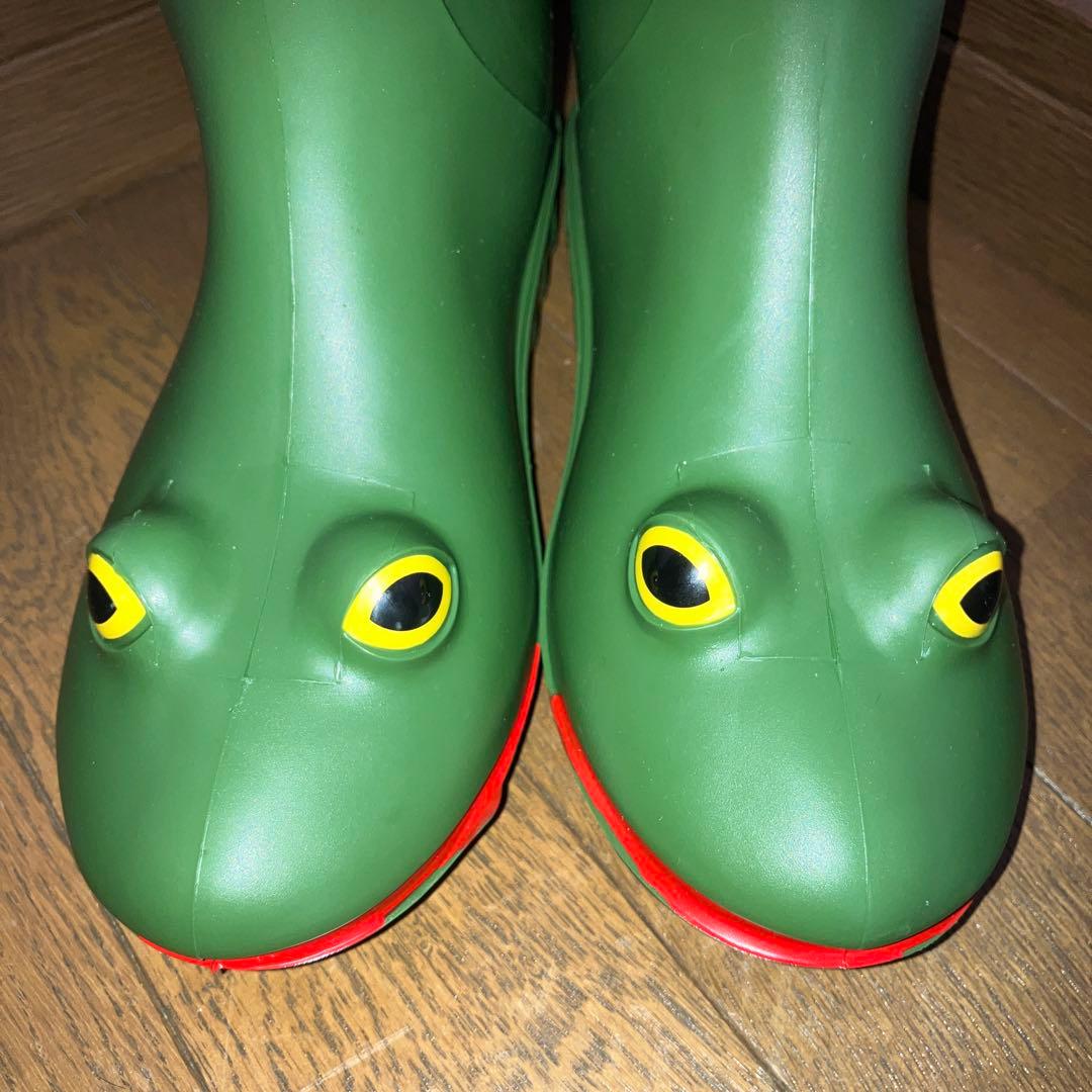 新品 Wellipets ウェリペッツ 廃盤 カエル レインブーツ 21.5cm