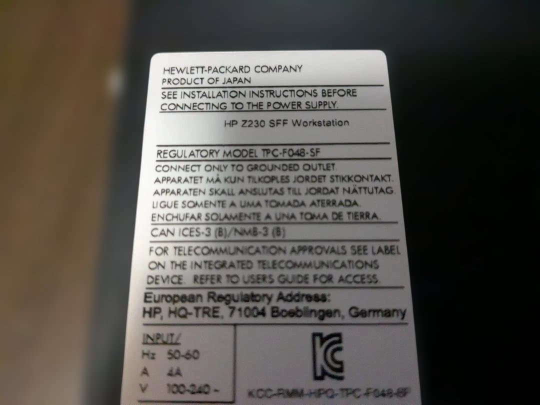 HP Z230 SFF Windows11 16GB Office リカバリ付