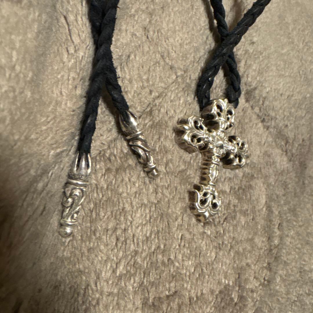 クロムハーツ　フィリグリークロススモール　w レザーブレイド