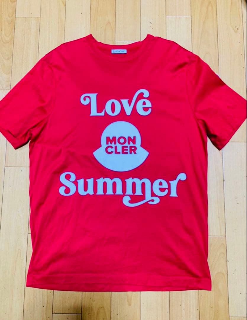 【美品】MONCLER Love Summer Tシャツ