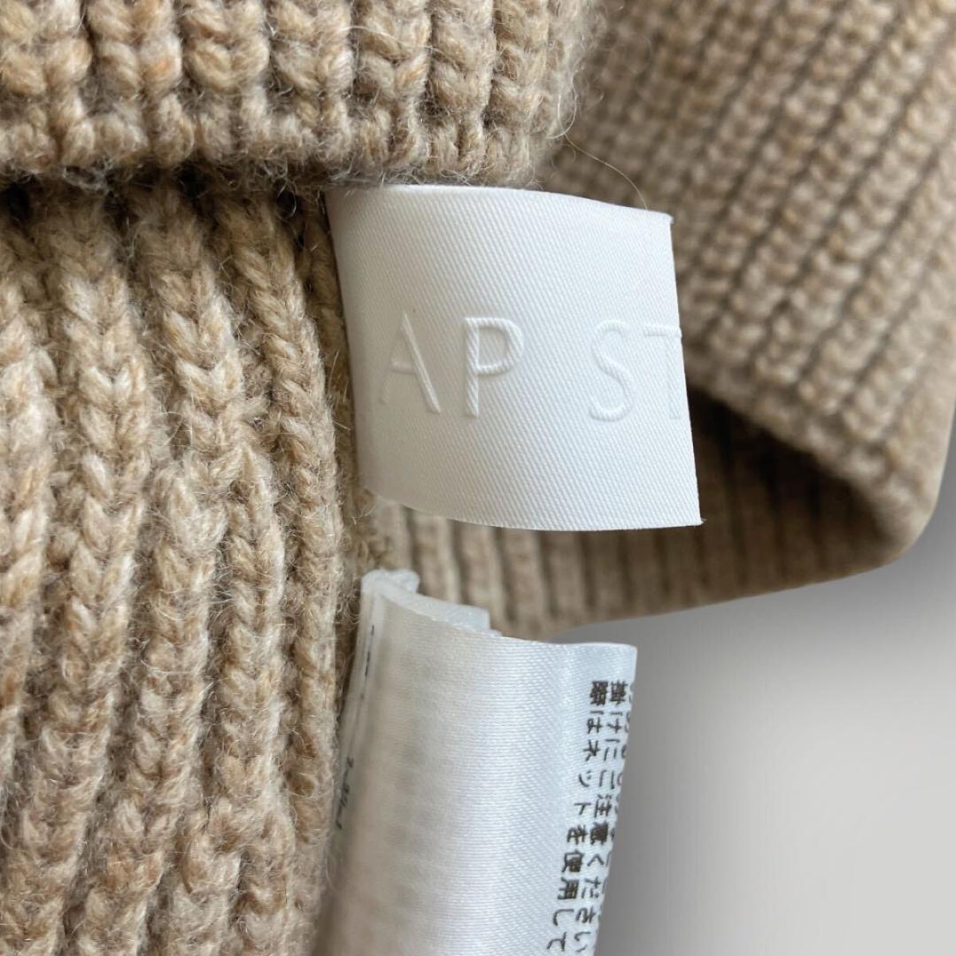 ［美品］AP STUDIO 23SS リブニットケープ スヌード カシミヤ混