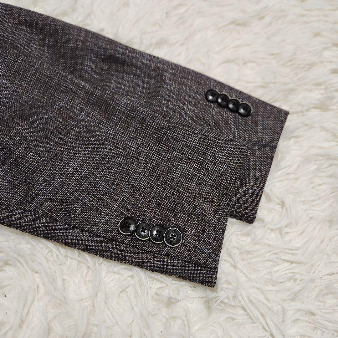 ロロピアーナ × シンプルライフ シルク混 麻混 テーラードジャケット L