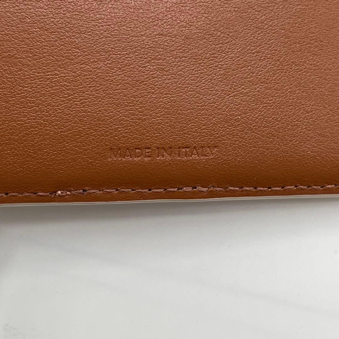 ✨極美品✨【セリーヌ】折り財布　マカダム　ホワイトブラウン