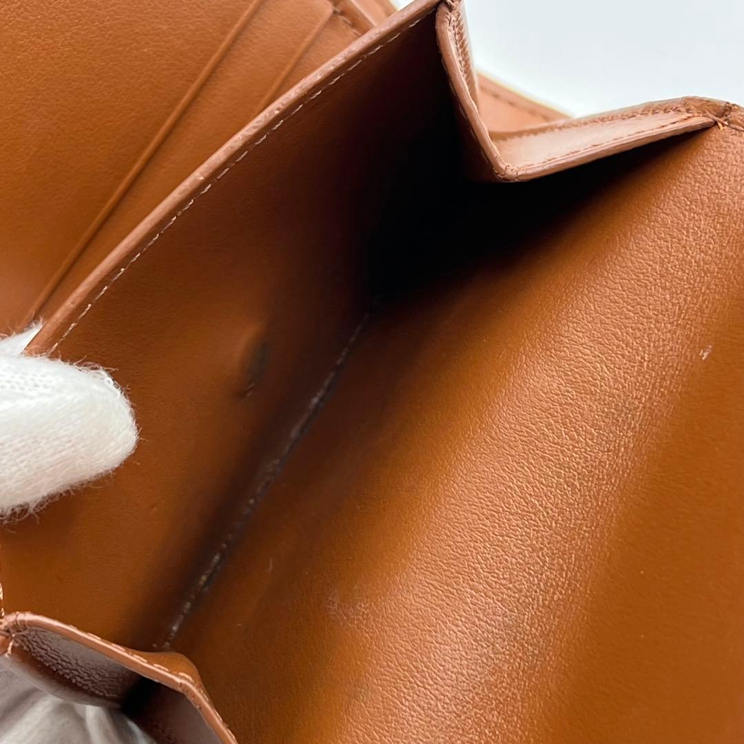 ✨極美品✨【セリーヌ】折り財布　マカダム　ホワイトブラウン