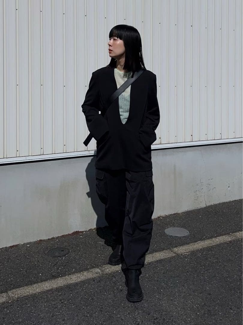 todayful Uneck Pullover Jacketブラック