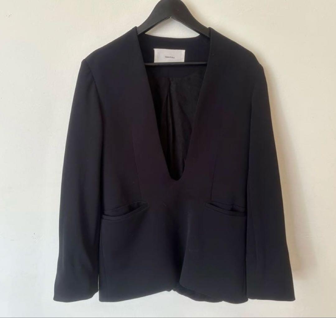 todayful Uneck Pullover Jacketブラック