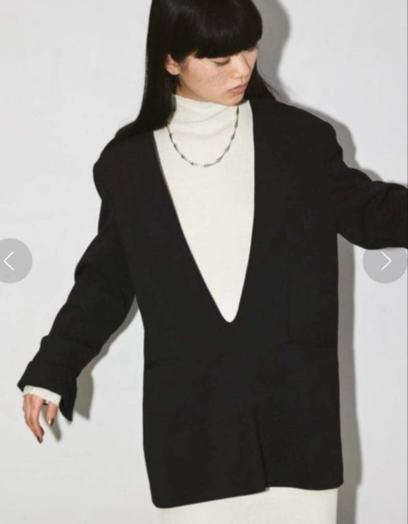 todayful Uneck Pullover Jacketブラック