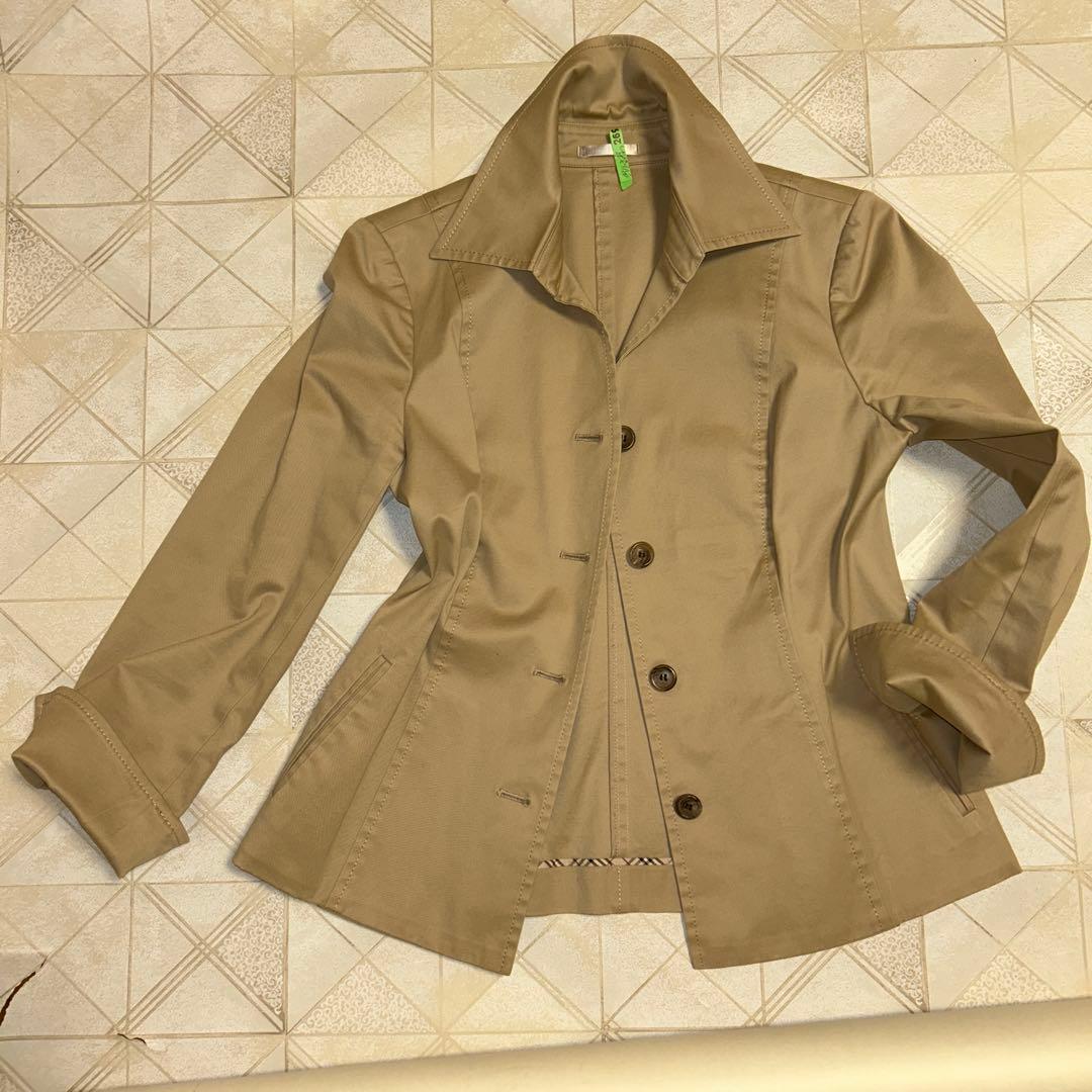 【美品】Burberryベージュスプリングジャケットサイズ42