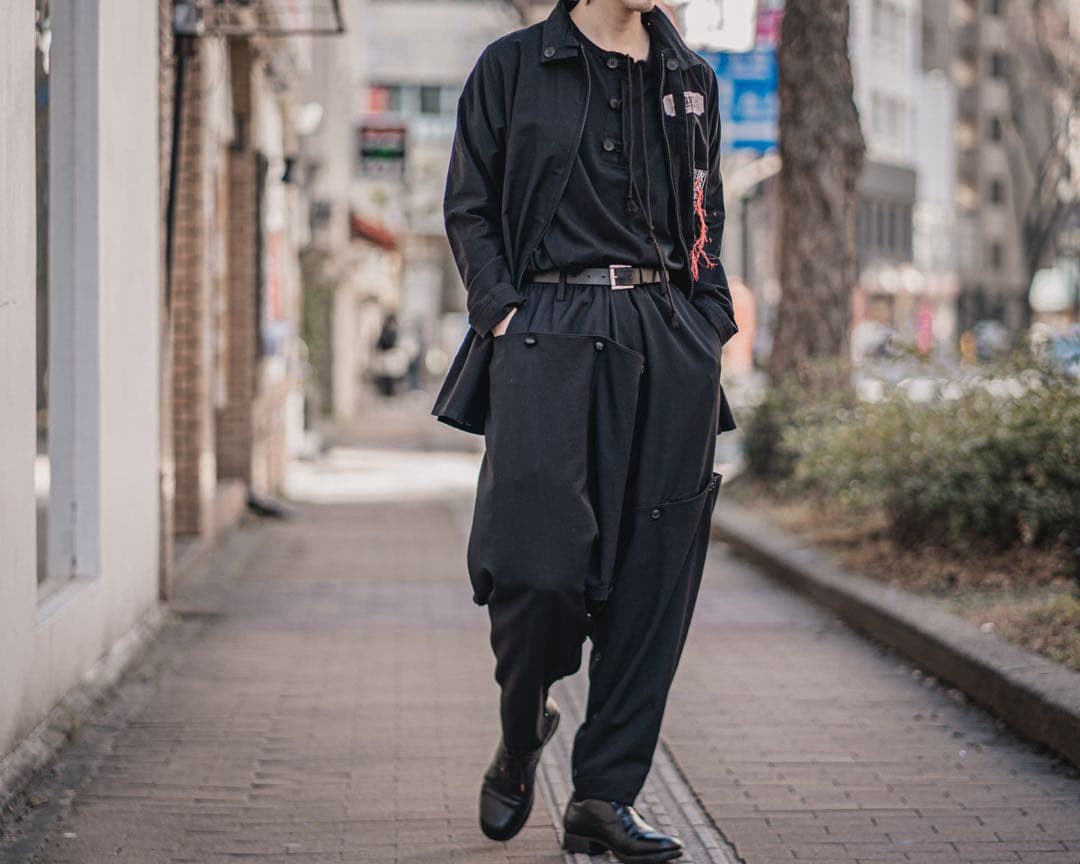 目玉カバーサルエルパンツ　ヨウジヤマモトプールオム