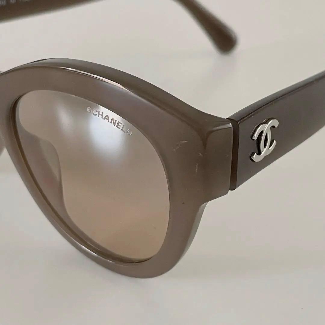 Chanel シャネル サングラス 5371-A ラウンド型ブラウン ベージュ