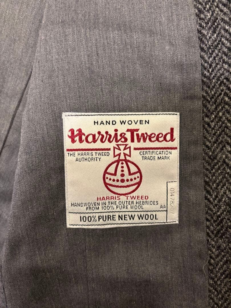 Harris Tweed 襟付き ベスト ジレ