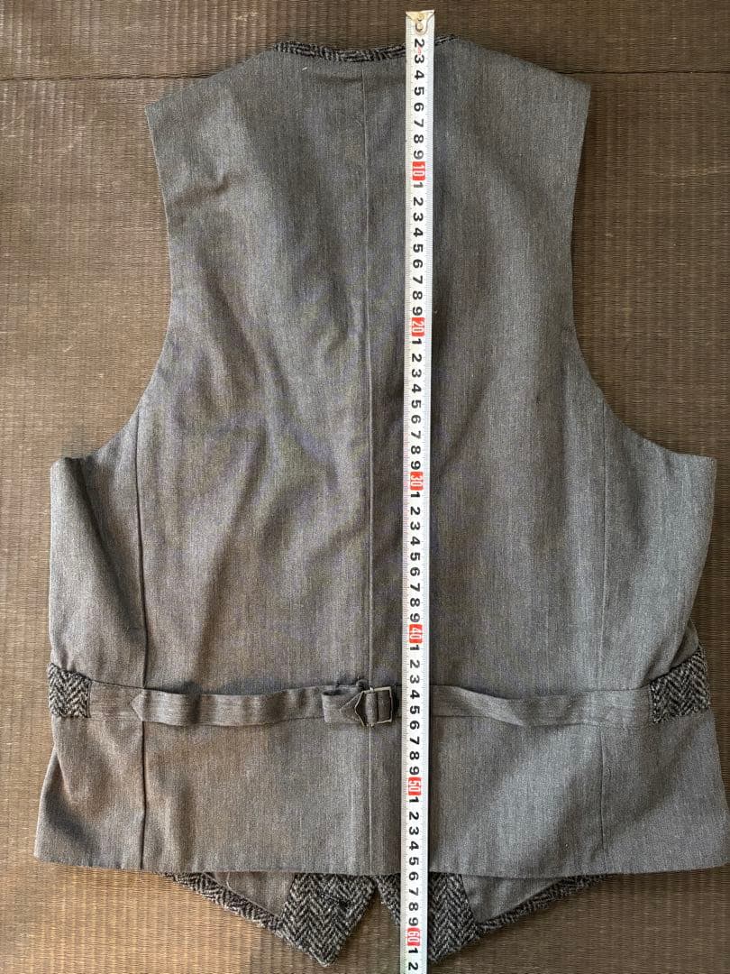 Harris Tweed 襟付き ベスト ジレ