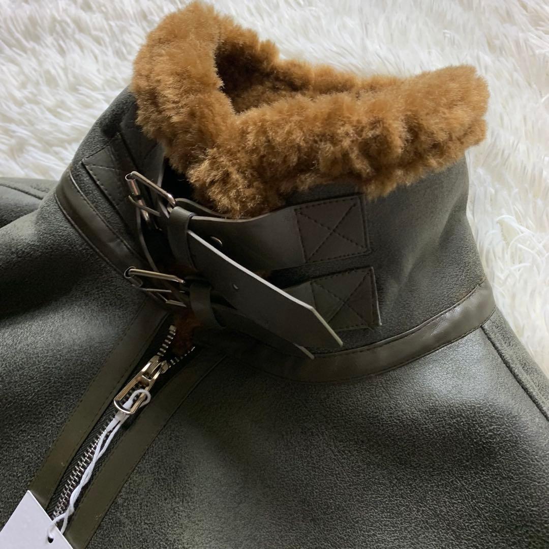 新品■FRANKL IN MUSK フライトジャケット B-3 ムートン 羊革