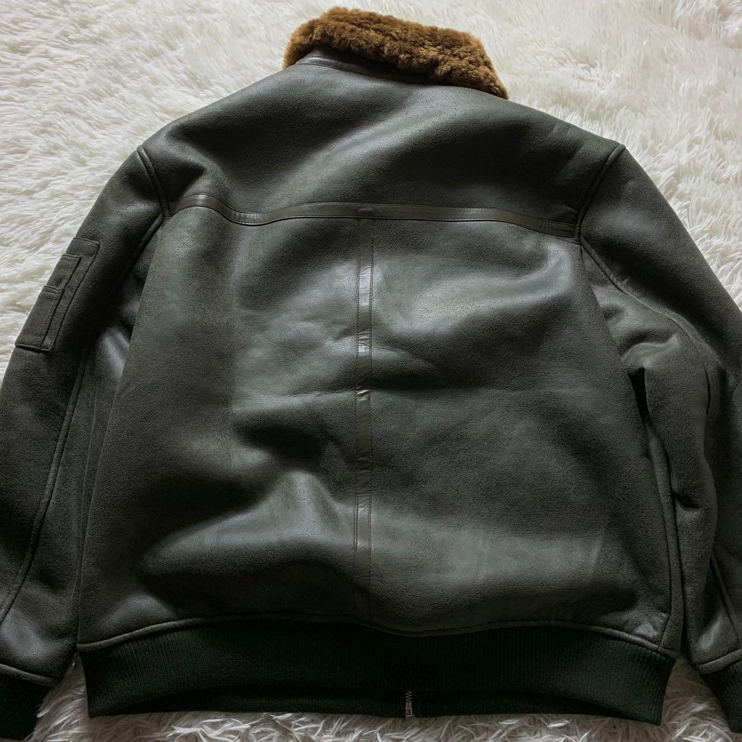 新品■FRANKL IN MUSK フライトジャケット B-3 ムートン 羊革