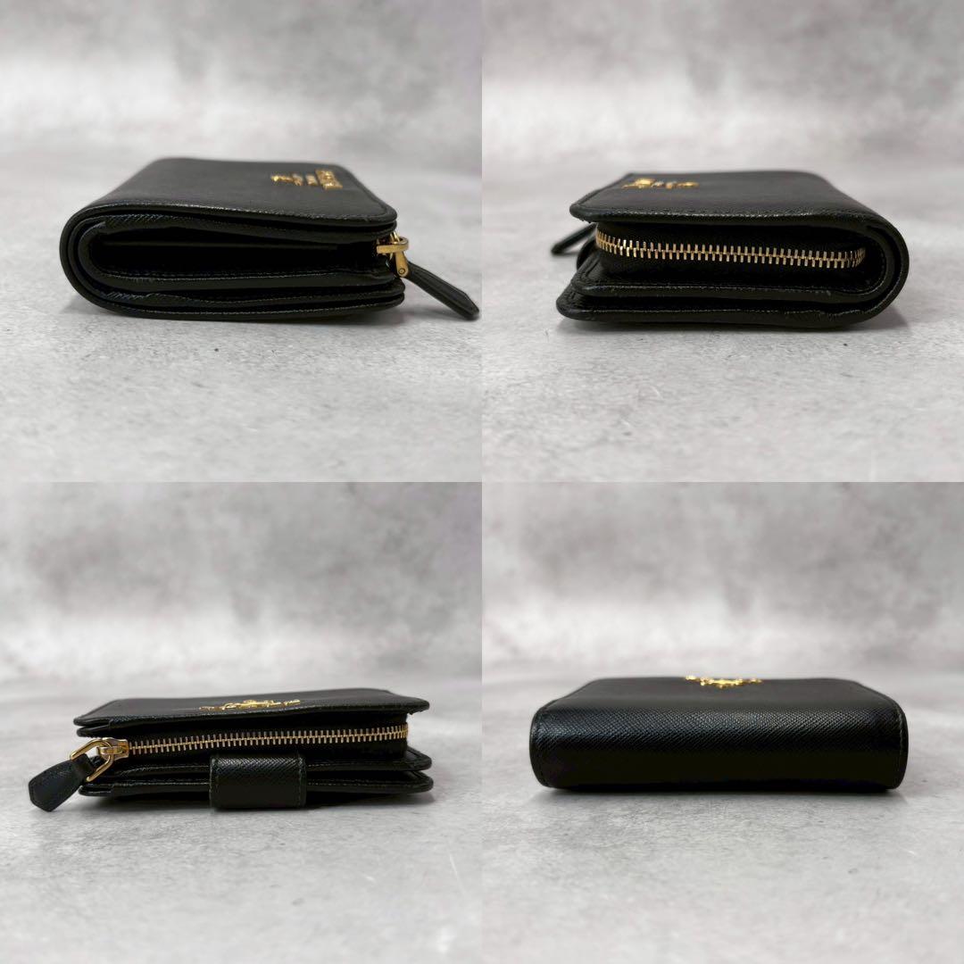 超美品　PRADA プラダ　ジッピーウォレット　サフィアーノ