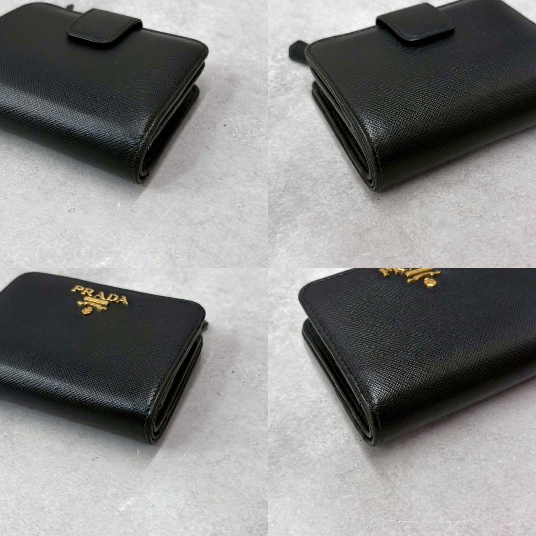 超美品　PRADA プラダ　ジッピーウォレット　サフィアーノ