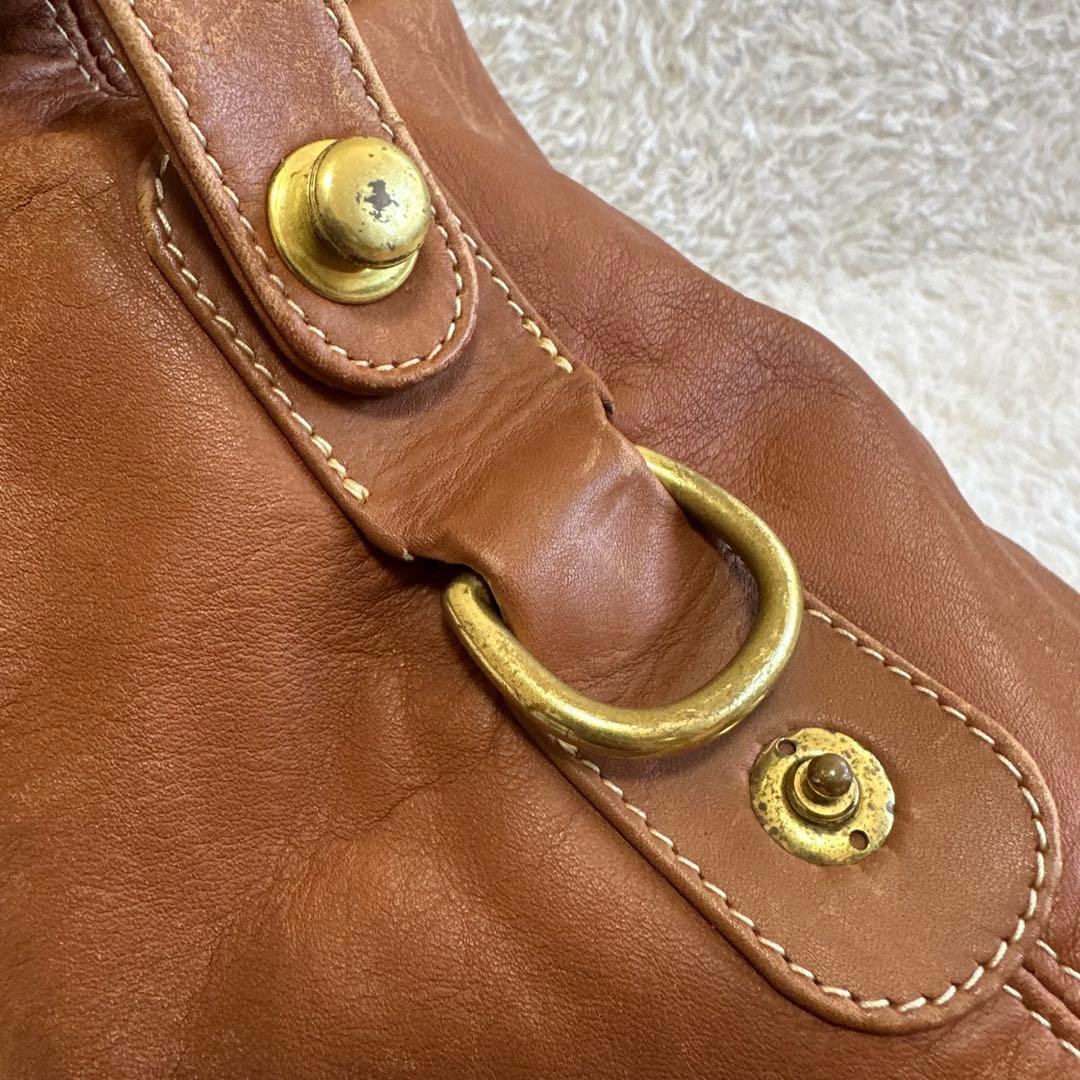 良品✨OLD COACH オールドコーチ レザー ボストンバッグ ブラウン チャ