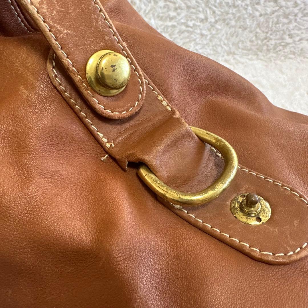 良品✨OLD COACH オールドコーチ レザー ボストンバッグ ブラウン チャ