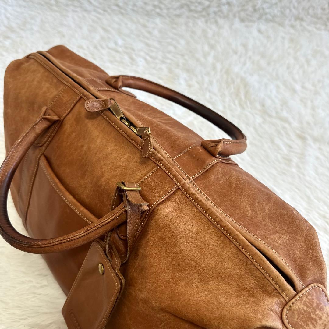良品✨OLD COACH オールドコーチ レザー ボストンバッグ ブラウン チャ