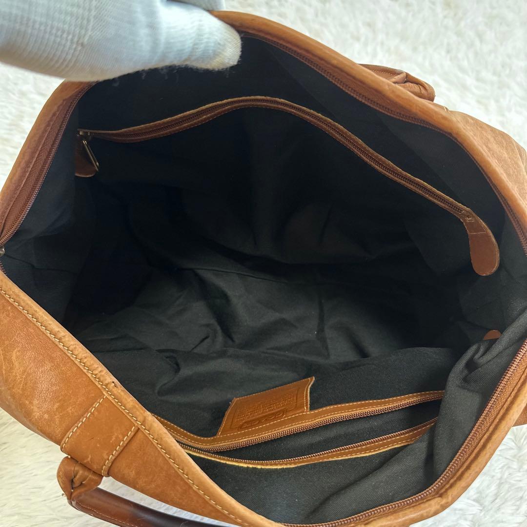良品✨OLD COACH オールドコーチ レザー ボストンバッグ ブラウン チャ