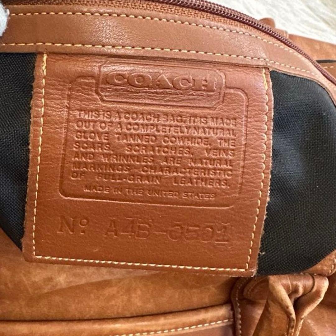 良品✨OLD COACH オールドコーチ レザー ボストンバッグ ブラウン チャ