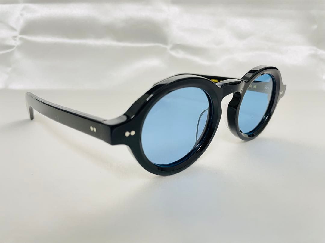 徳*井様 MOSCOT FOYGEL 黒縁 カラーレンズサングラス★モスコット