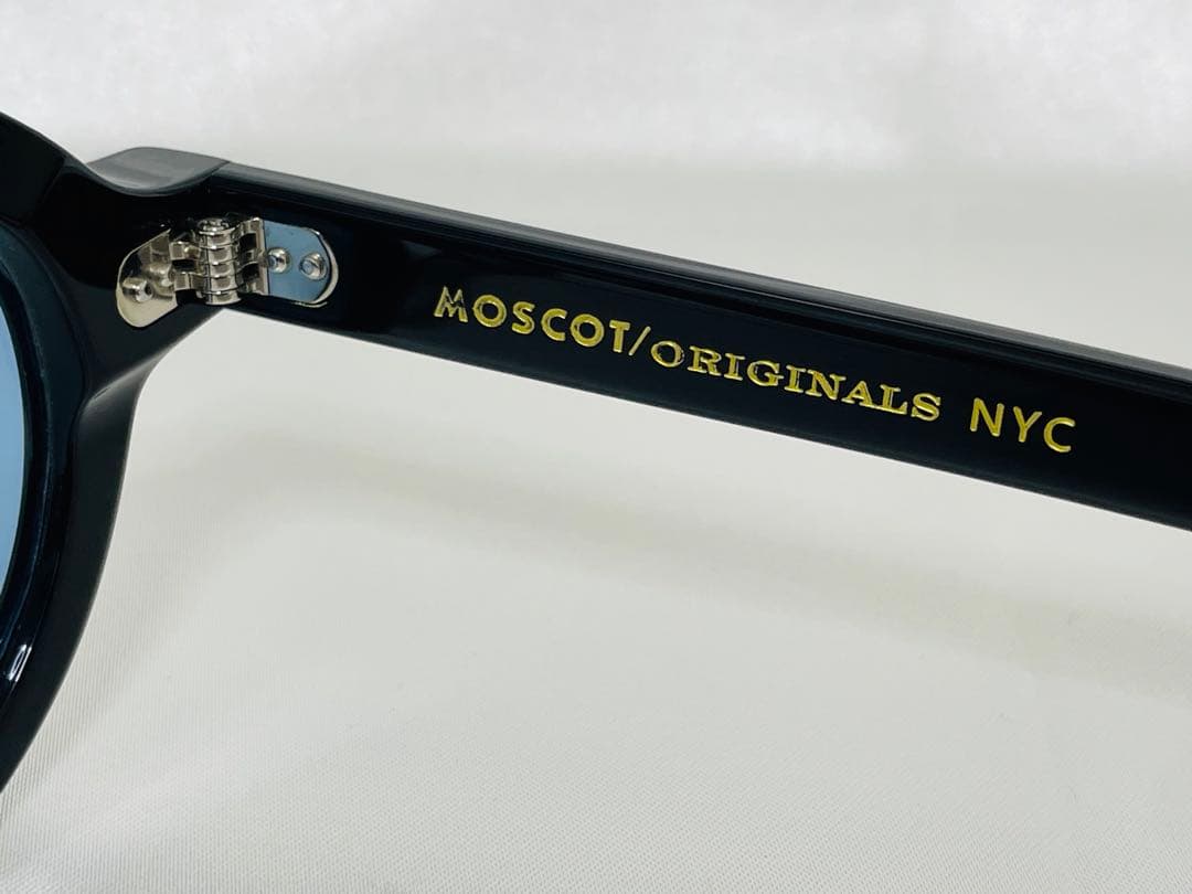 徳*井様 MOSCOT FOYGEL 黒縁 カラーレンズサングラス★モスコット