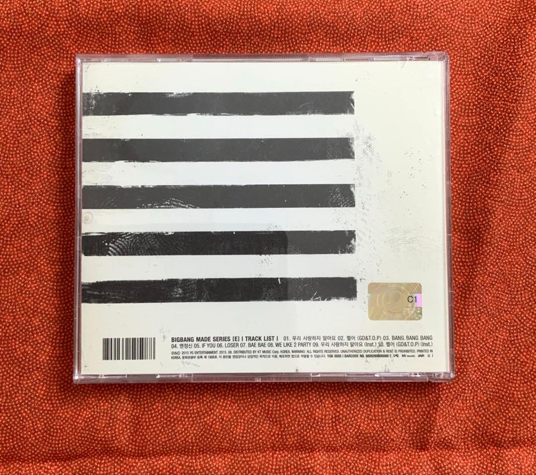 BIGBANG5人直筆サイン入りCD