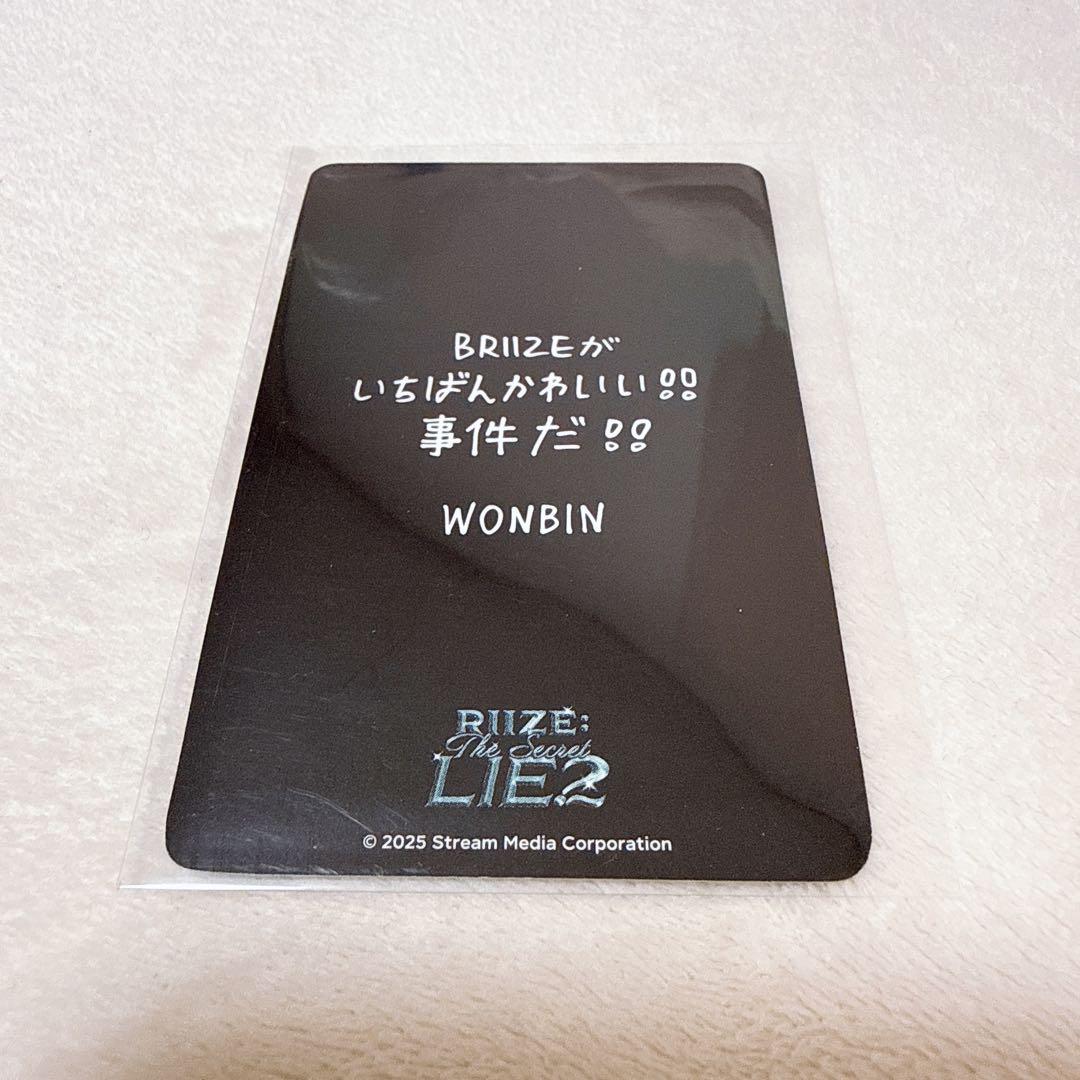riize ペンミ　ウォンビン　6000円 トレカ　thesecret liez