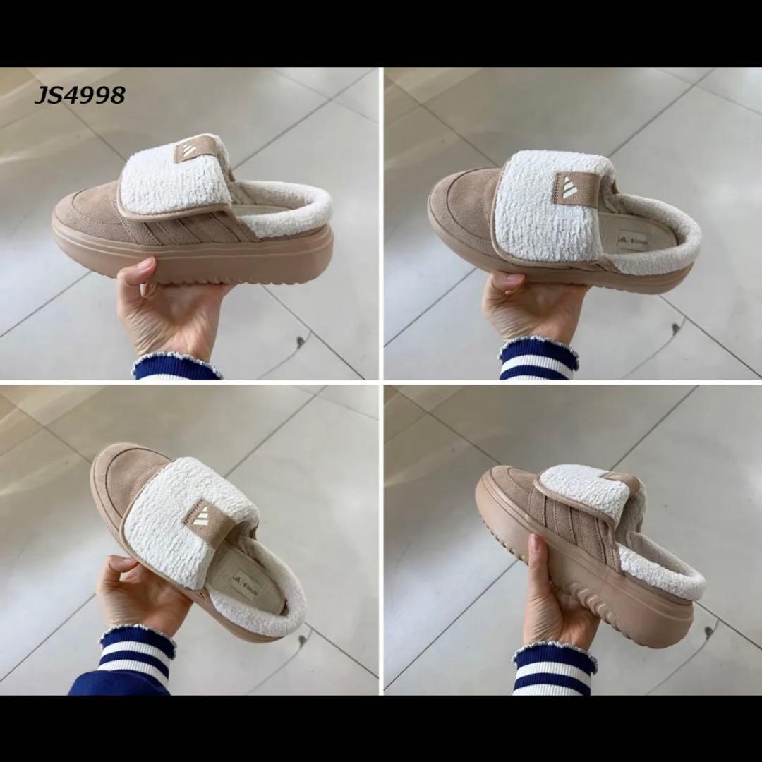 adidas ベージュスリッポン