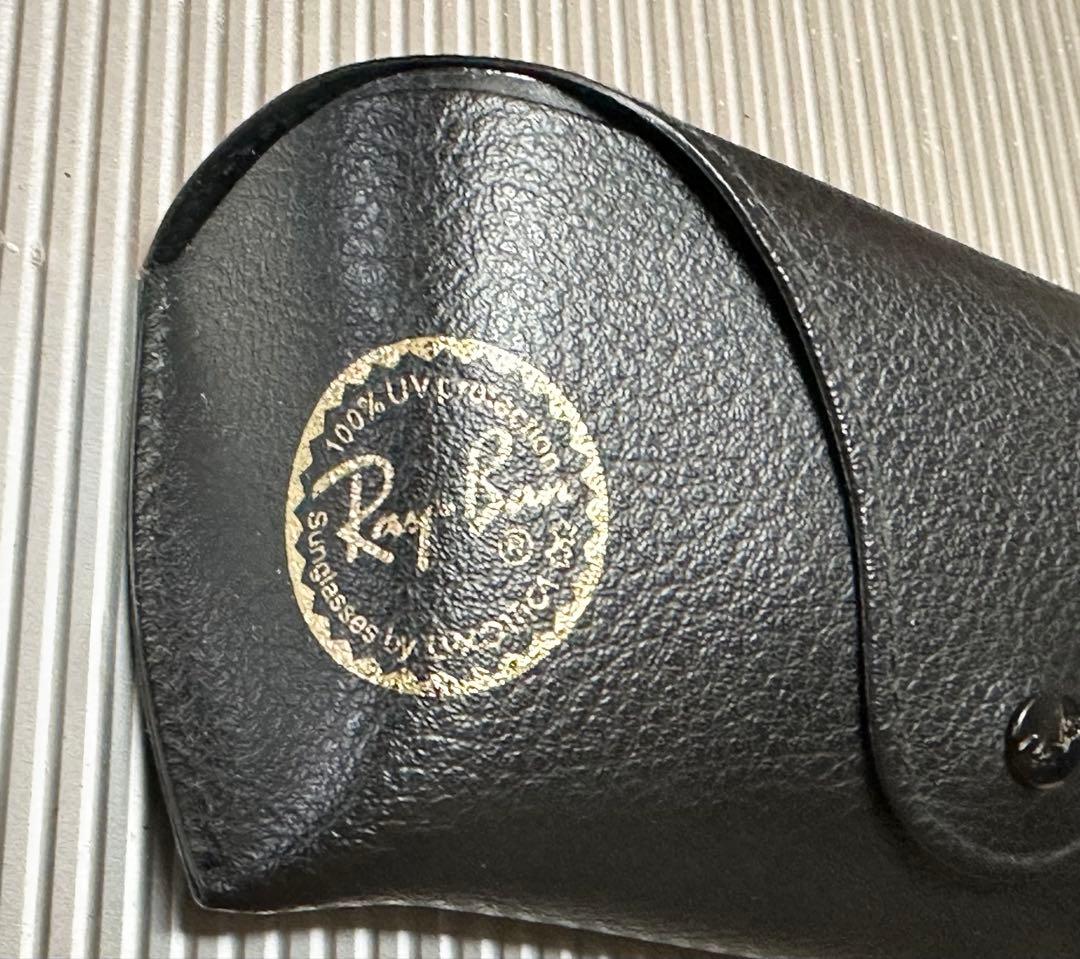 美品/偏光調光 Ray-Ban ブラック ラウンドサングラス ケース付き
