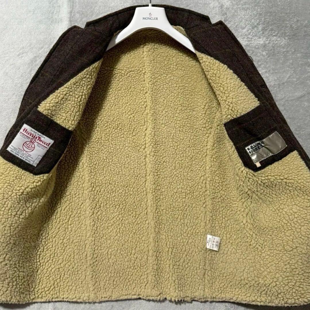ウール混合 チェック柄 ジャケット　Harris Tweed