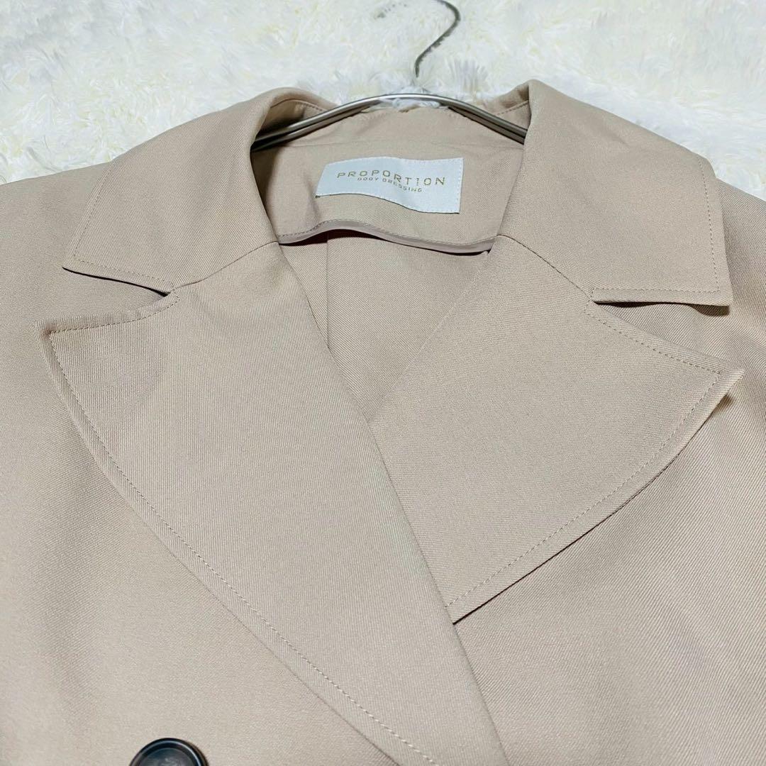 【新品タグ付き】PROPORTION ベーシックショートトレンチコート S