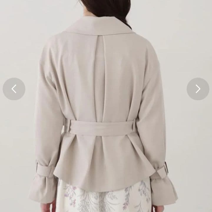 【新品タグ付き】PROPORTION ベーシックショートトレンチコート S