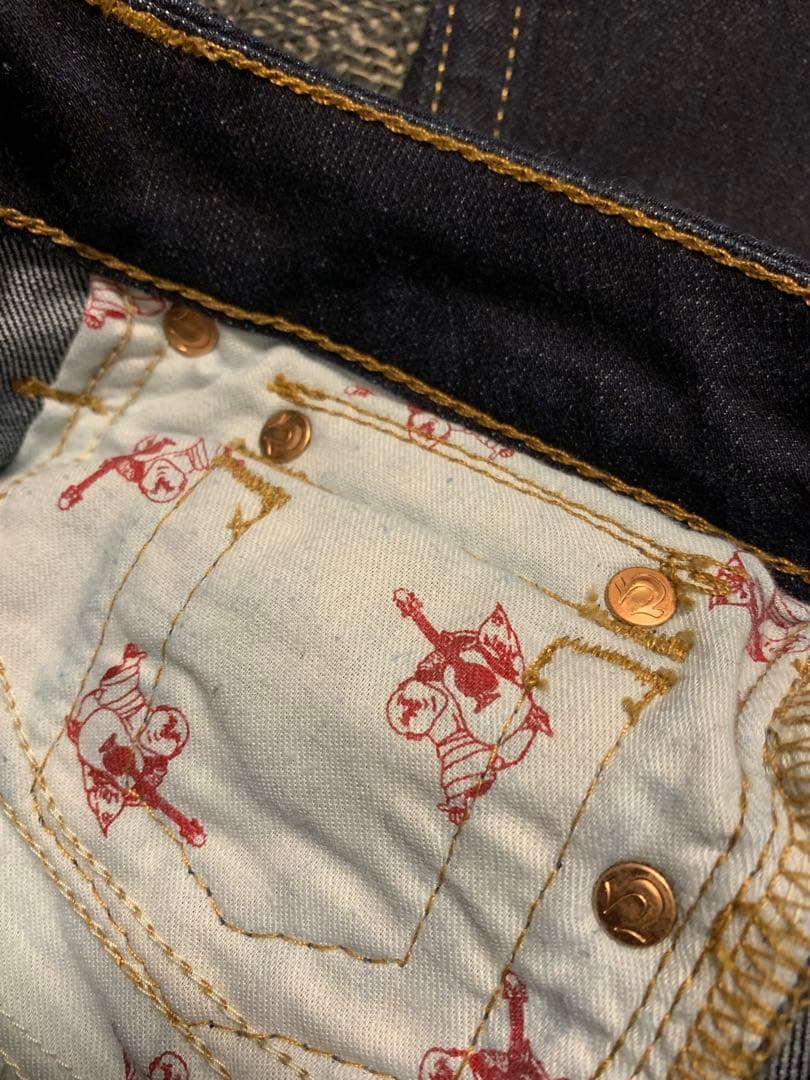 TRUE RELIGION JOEY 濃紺 フレアデニム W27 USA製