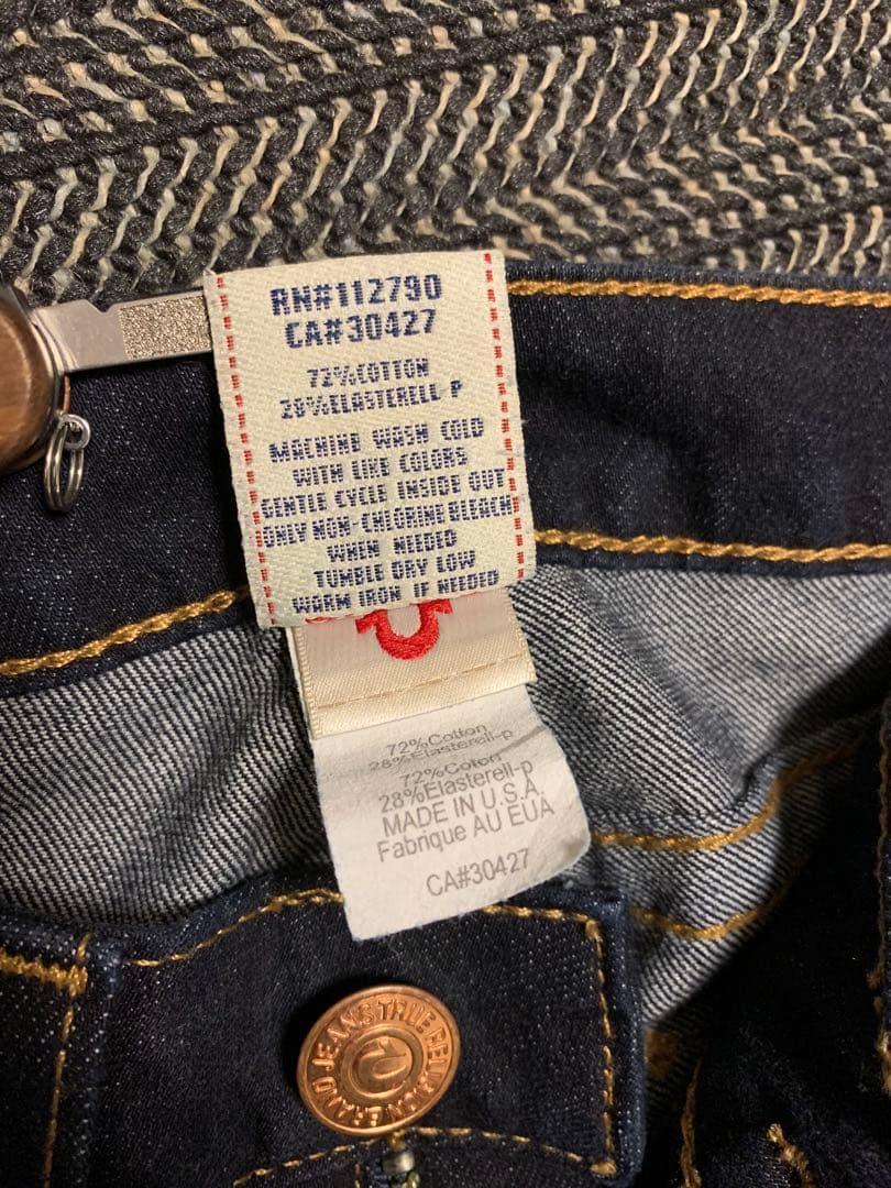 TRUE RELIGION JOEY 濃紺 フレアデニム W27 USA製