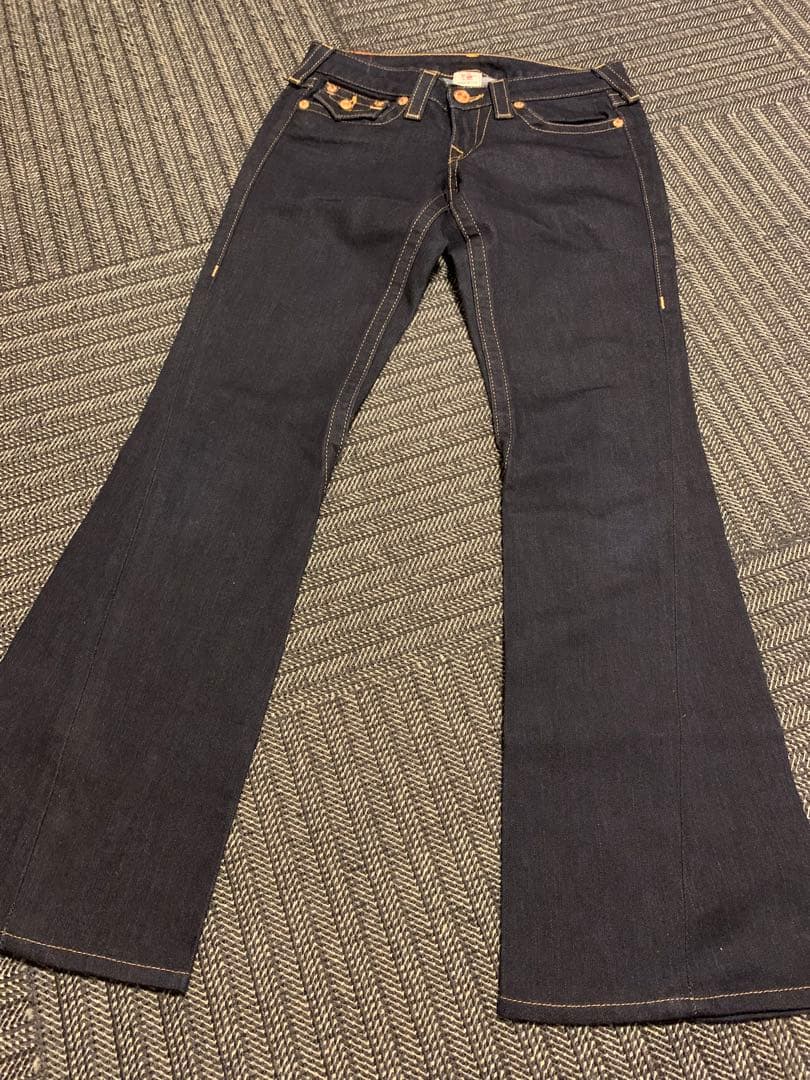 TRUE RELIGION JOEY 濃紺 フレアデニム W27 USA製