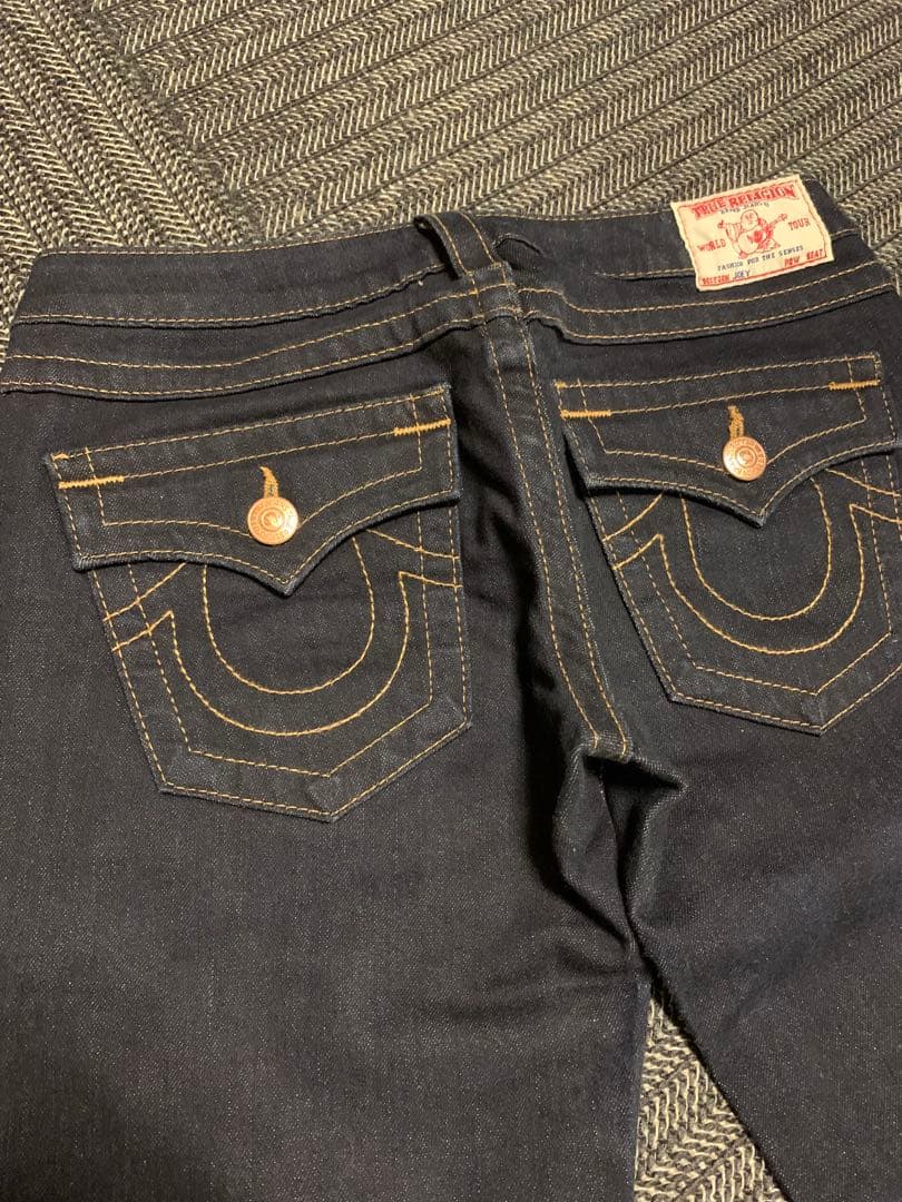 TRUE RELIGION JOEY 濃紺 フレアデニム W27 USA製