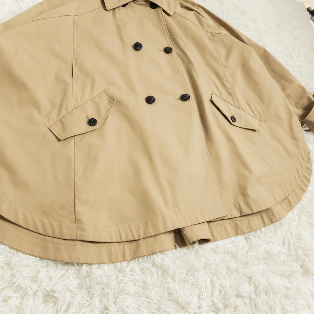 美品 ELLIE エリー ケープトレンチコート ベージュ
