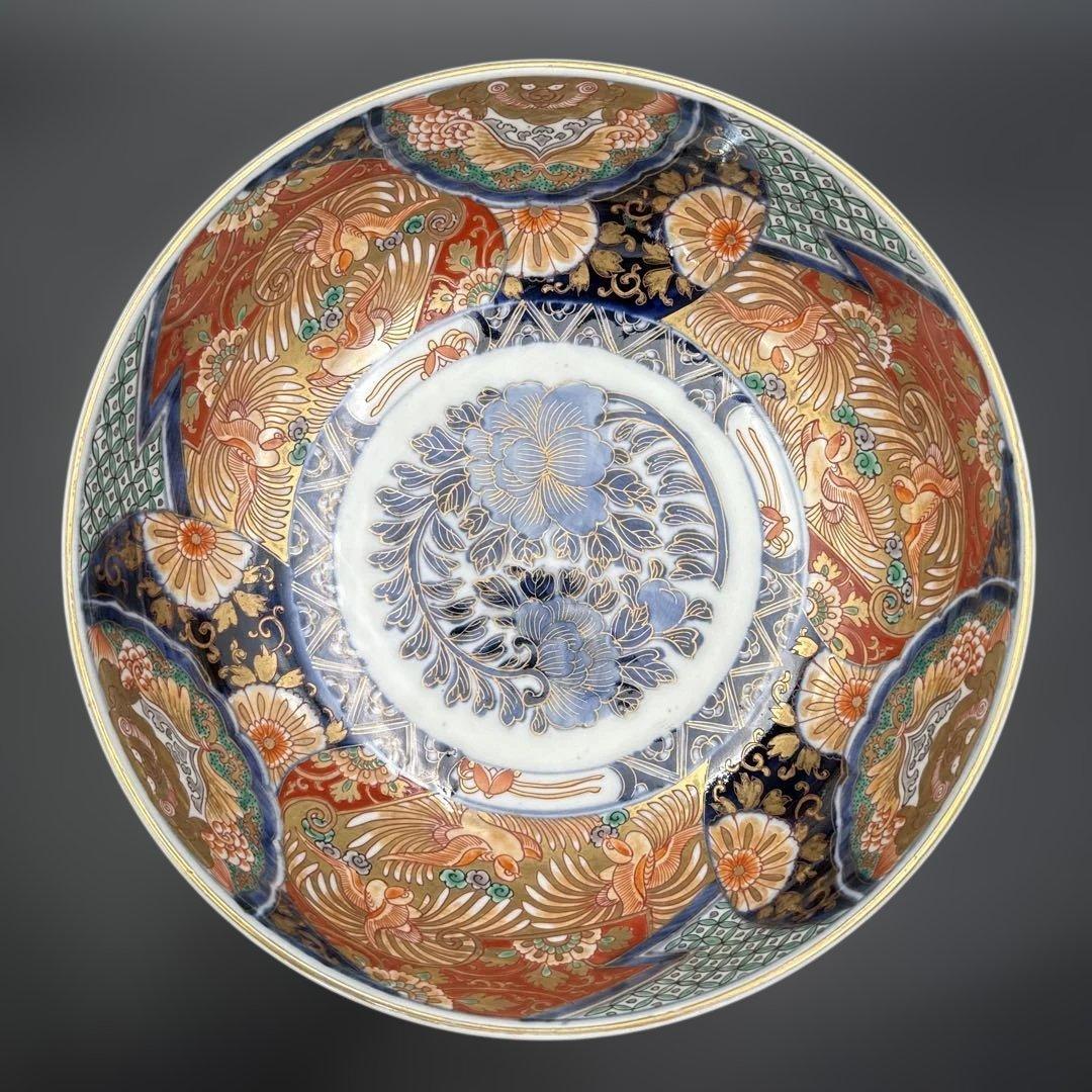★ 伊万里 色絵 大鉢 直径27cm 完品 ★