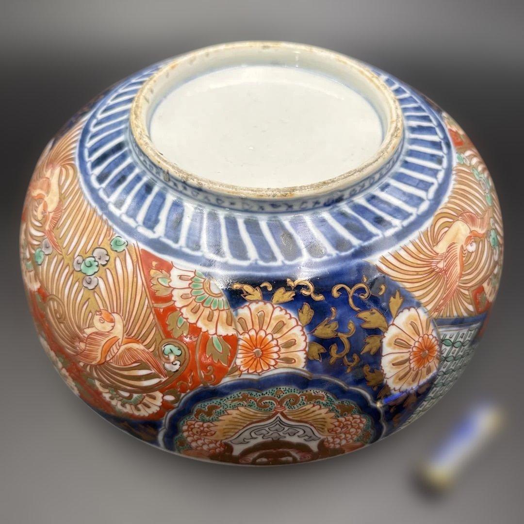 ★ 伊万里 色絵 大鉢 直径27cm 完品 ★
