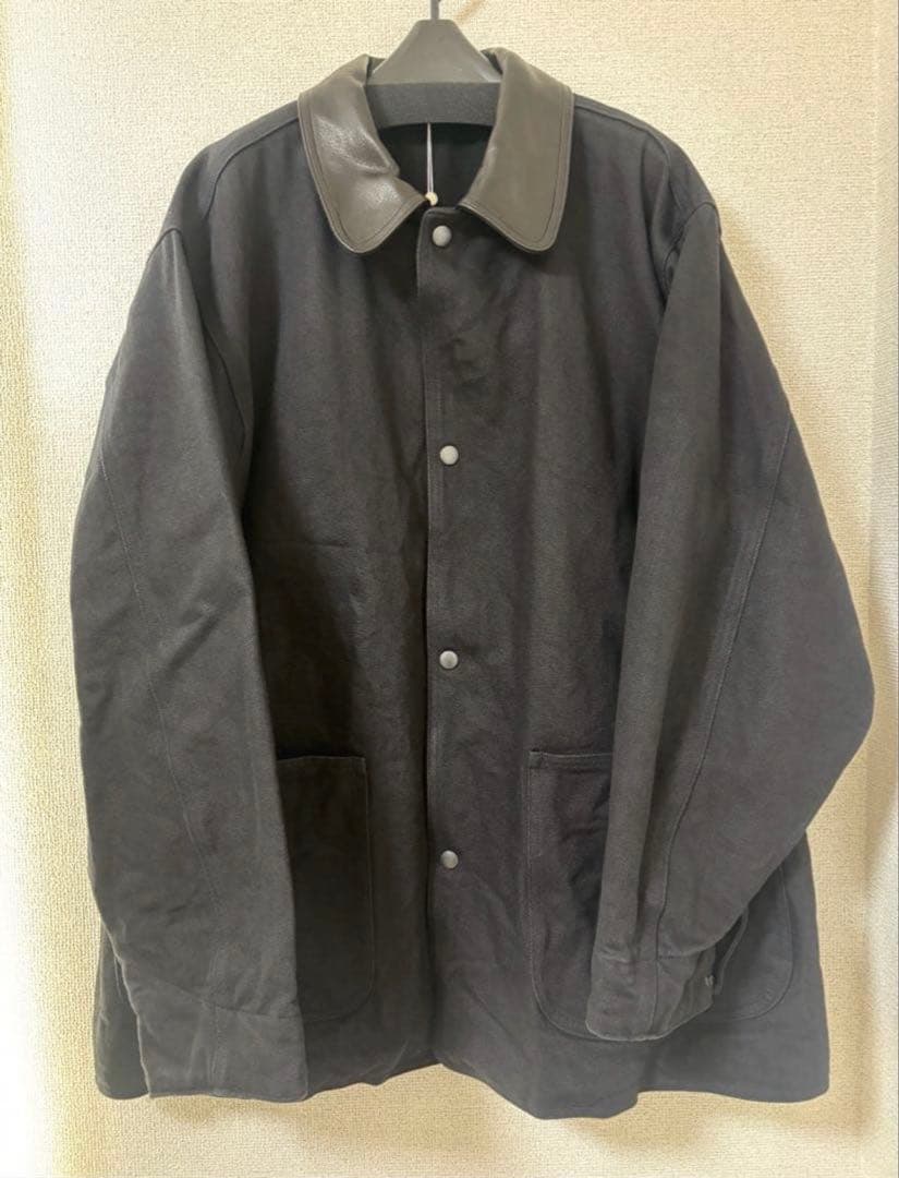 25aw comoli デニム レザー ワークジャケット