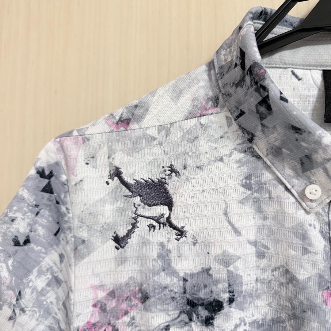 極美品 オークリー スカル アベレーションシャツ ポロシャツ ゴルフ メンズ