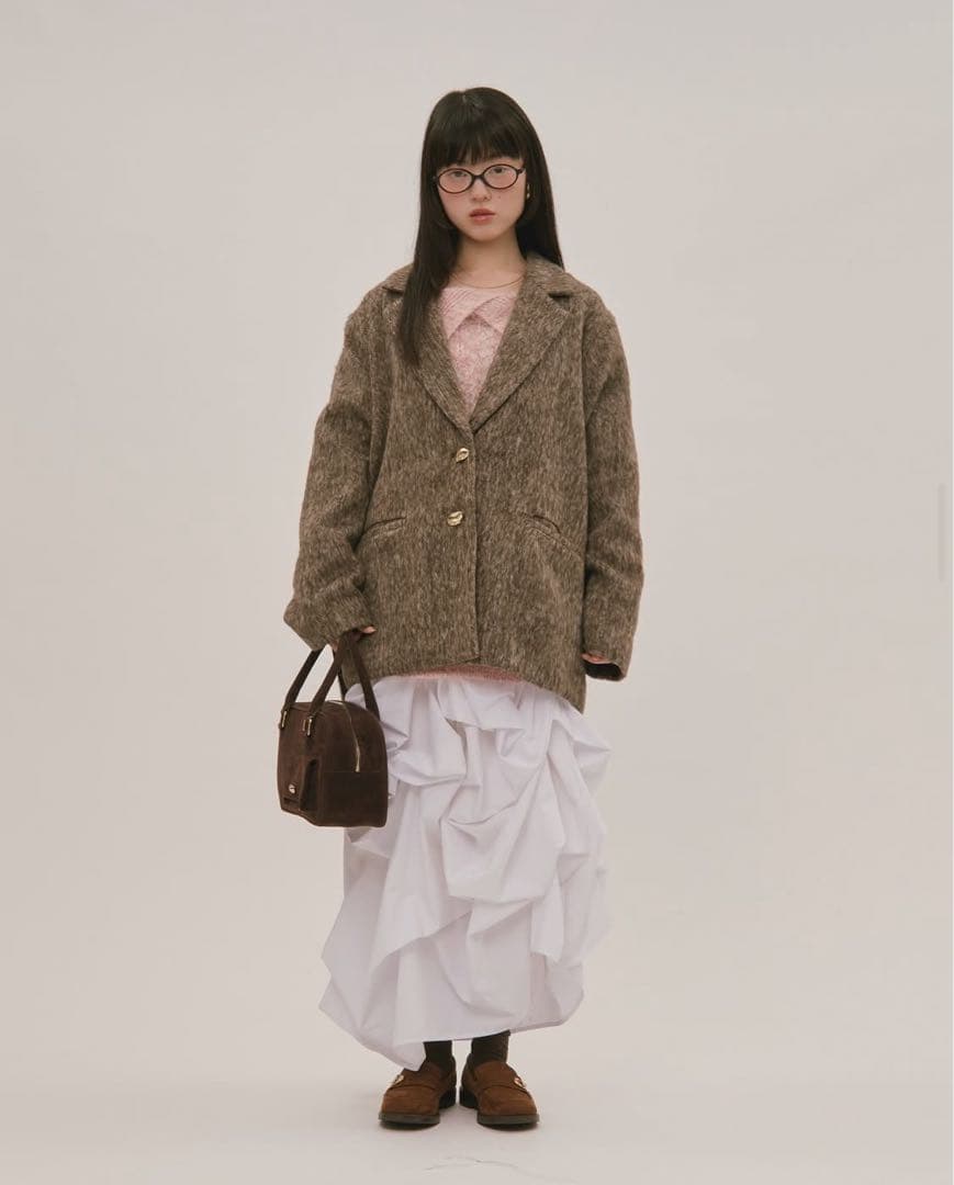 ジャケット・アウター loin nuit shaggy coat / brown